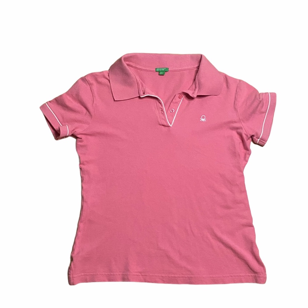 Vintage United Colors of Benetton  pink shirt/polo